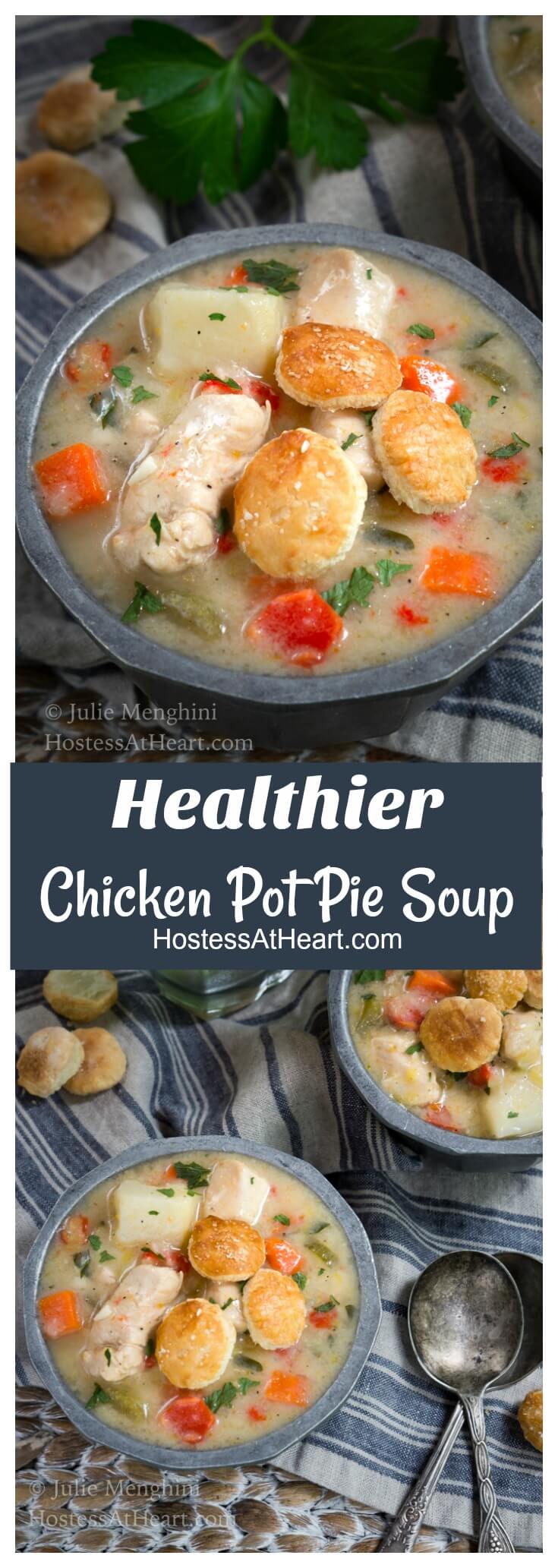 Healthier Chicken Pot Pie Soup Recipe Hostess At Heart