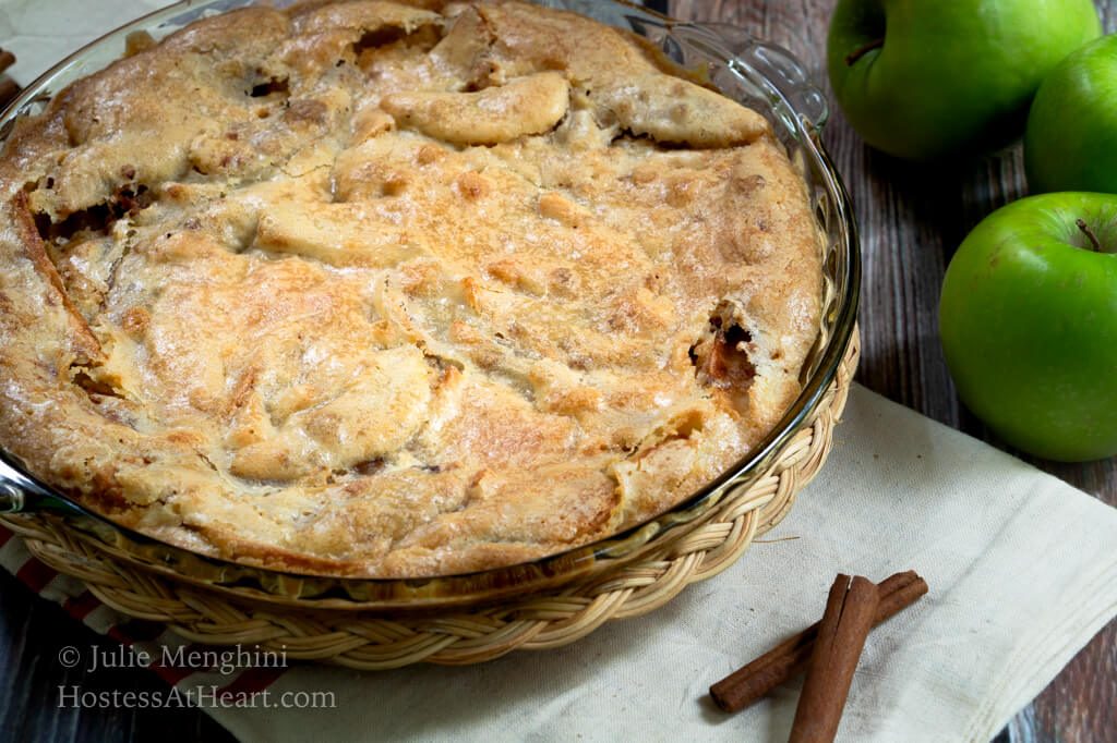 Swedish Apple Pie - The Easiest Pie You'll Ever Make! | Hostess At Heart