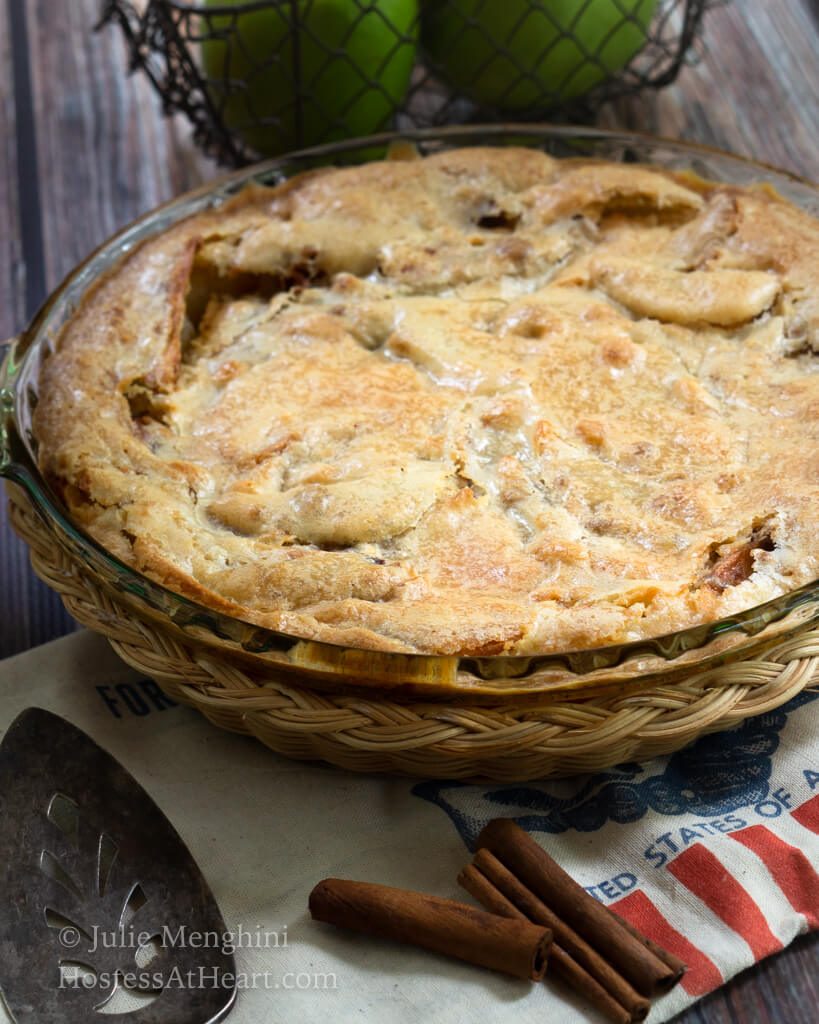 Swedish Apple Pie - The Easiest Pie You'll Ever Make! | Hostess At Heart