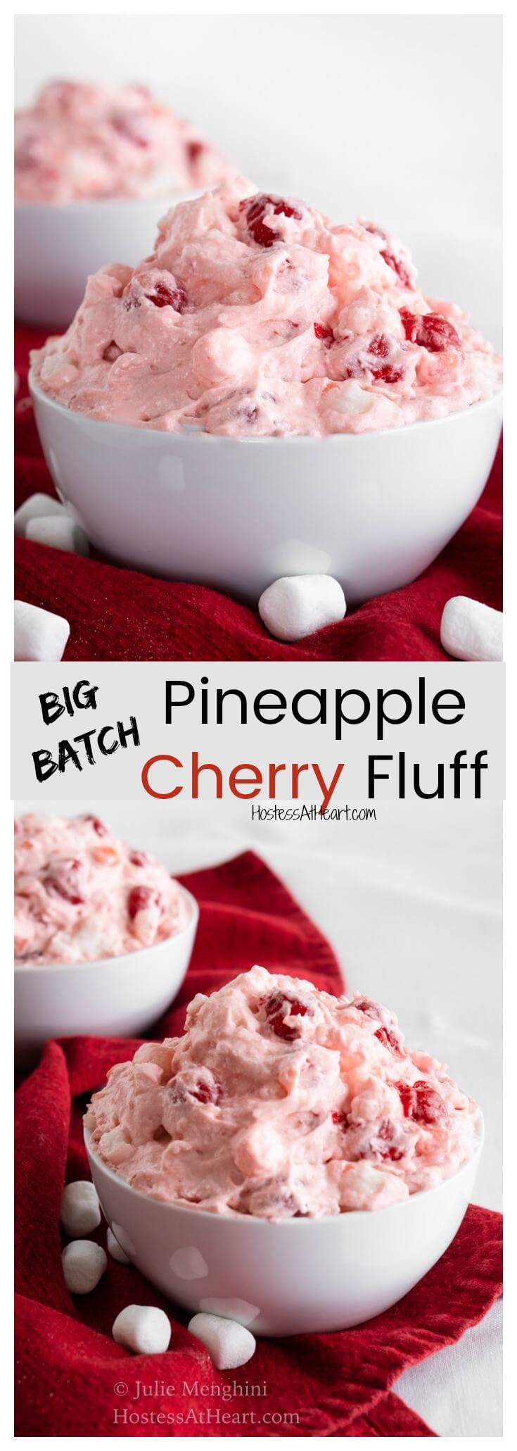 Big Batch Pineapple Cherry Fluff Recipe | Hostess At Heart