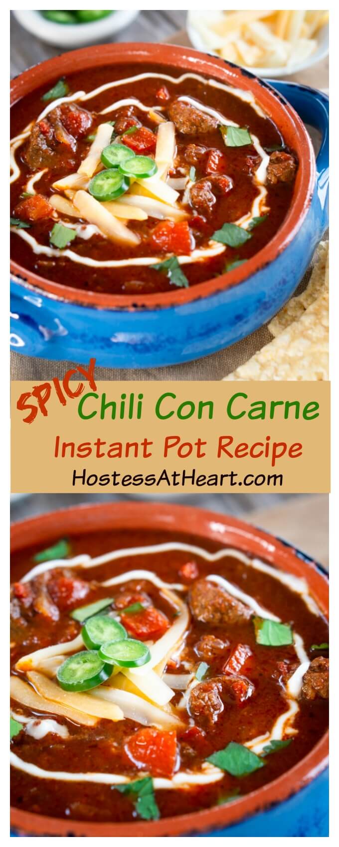 Spicy Chili Con Carne (Easy Instant Pot Recipe) - Hostess At Heart