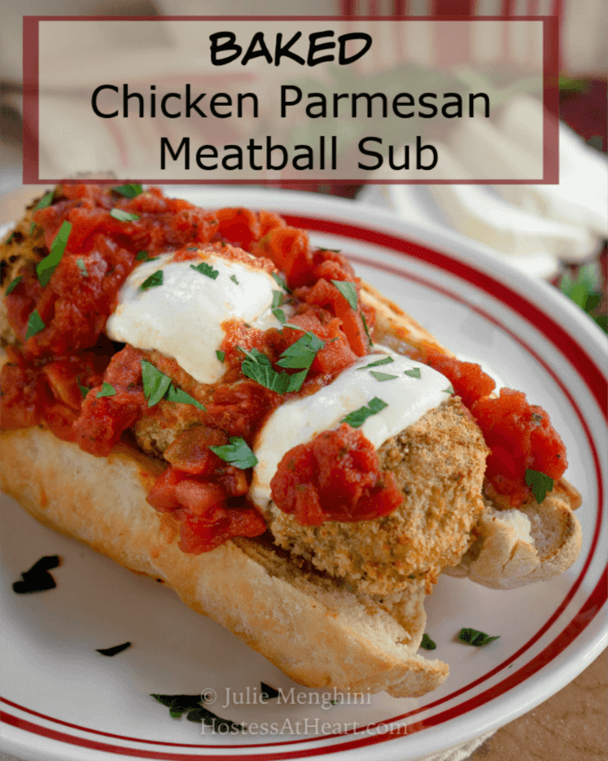 Baked Chicken Parmesan Meatball Recipe - Hostess At Heart