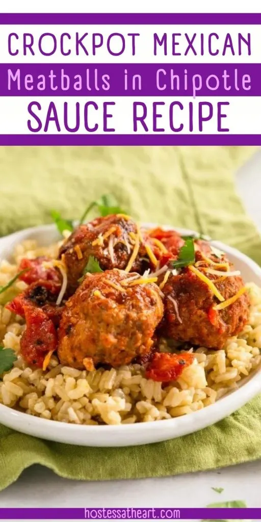 Crockpot Mexican Meatballs in Chipotle Sauce