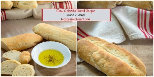 Simple Ciabatta Bread Recipe (with Shape Variations) - Hostess At Heart