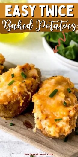 Easy Twice Baked Potatoes Recipe with Cream Cheese