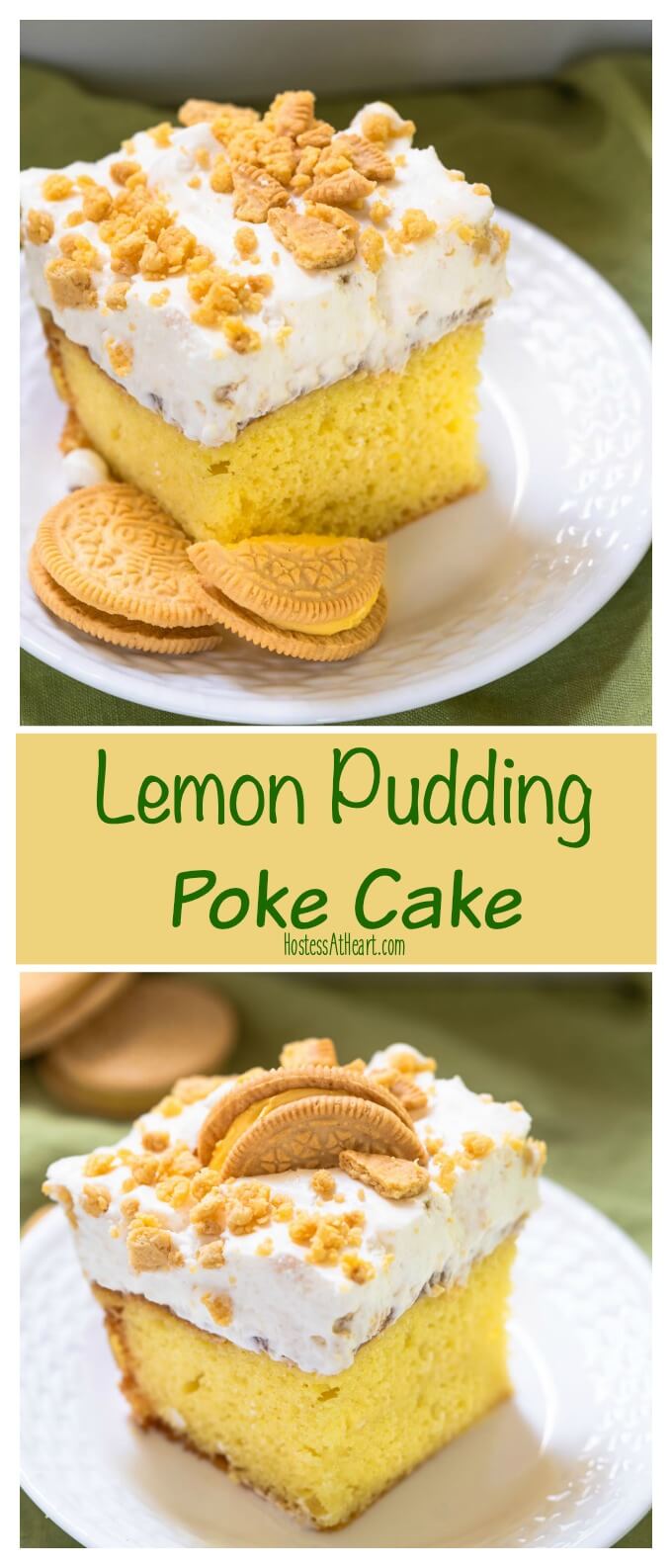 Lemon Pudding Poke Cake: A Burst of Sunshine - Hostess At Heart