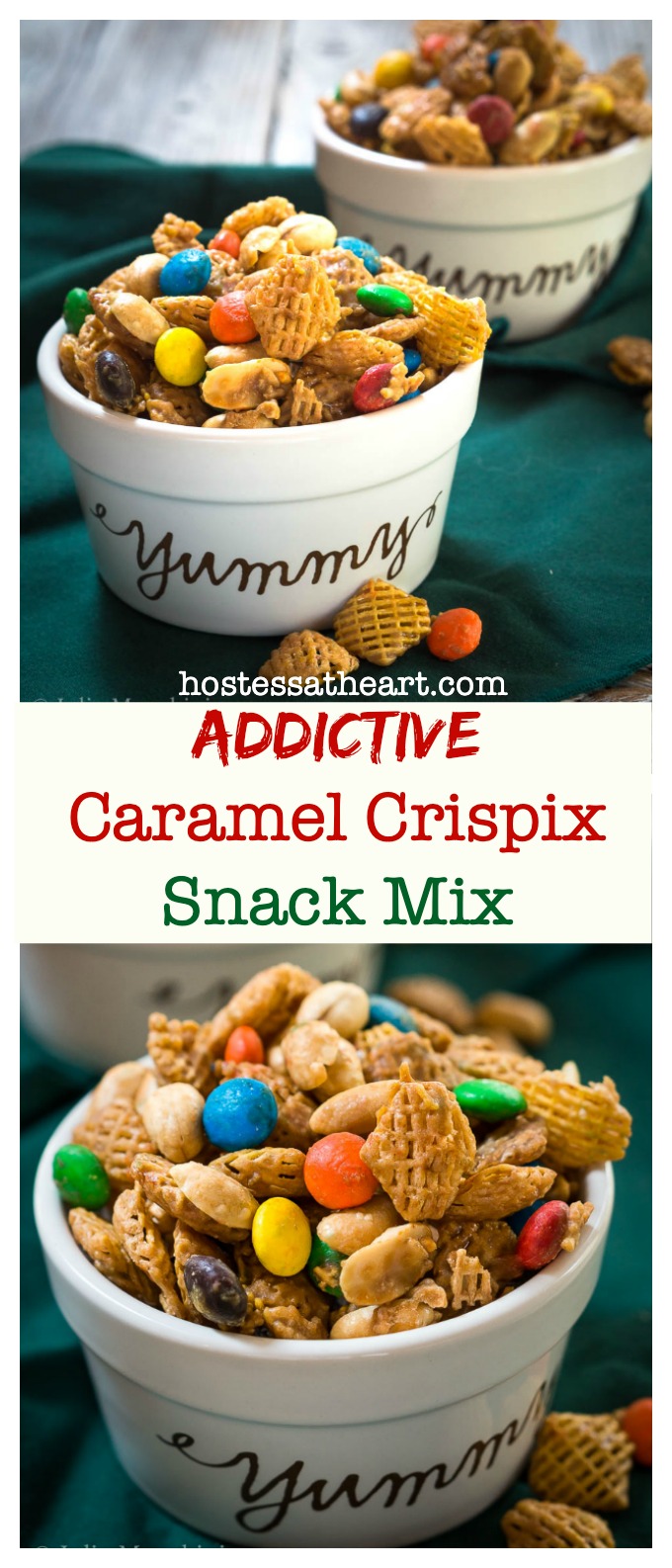 Caramel Crispix Snack Mix - Sweet & Salty Recipe - Hostess At Heart