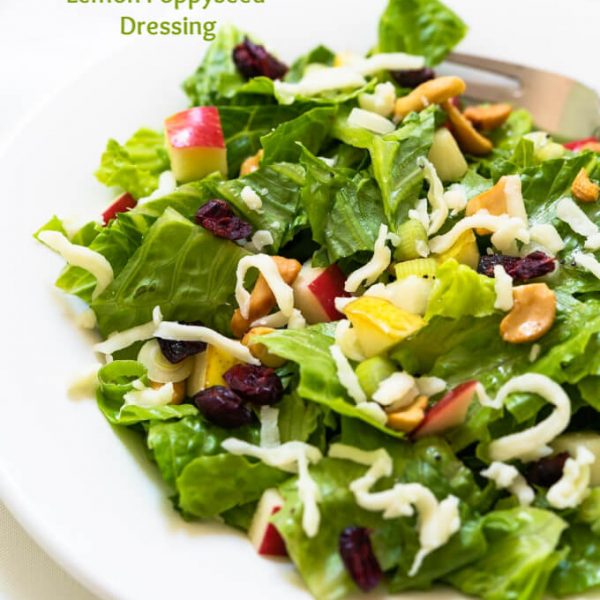 Fresh Apple Pear Salad with Lemon Poppyseed Dressing Hostess At Heart