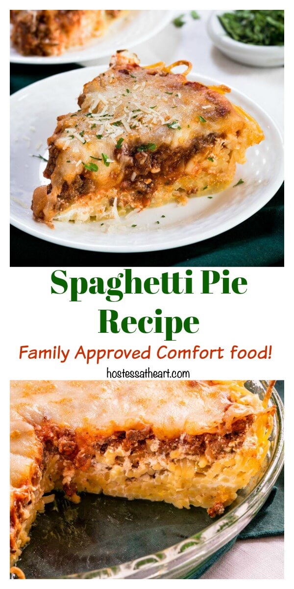 Spaghetti Pie Recipe - Quick and Easy Comfort Food - Hostess At Heart