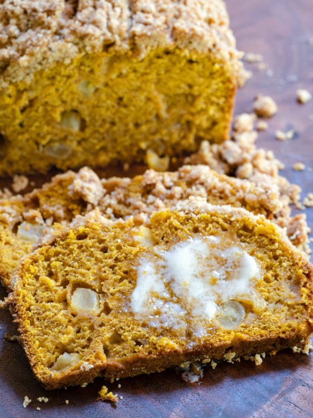 Pumpkin Apple Bread with Streusel Topping Story
