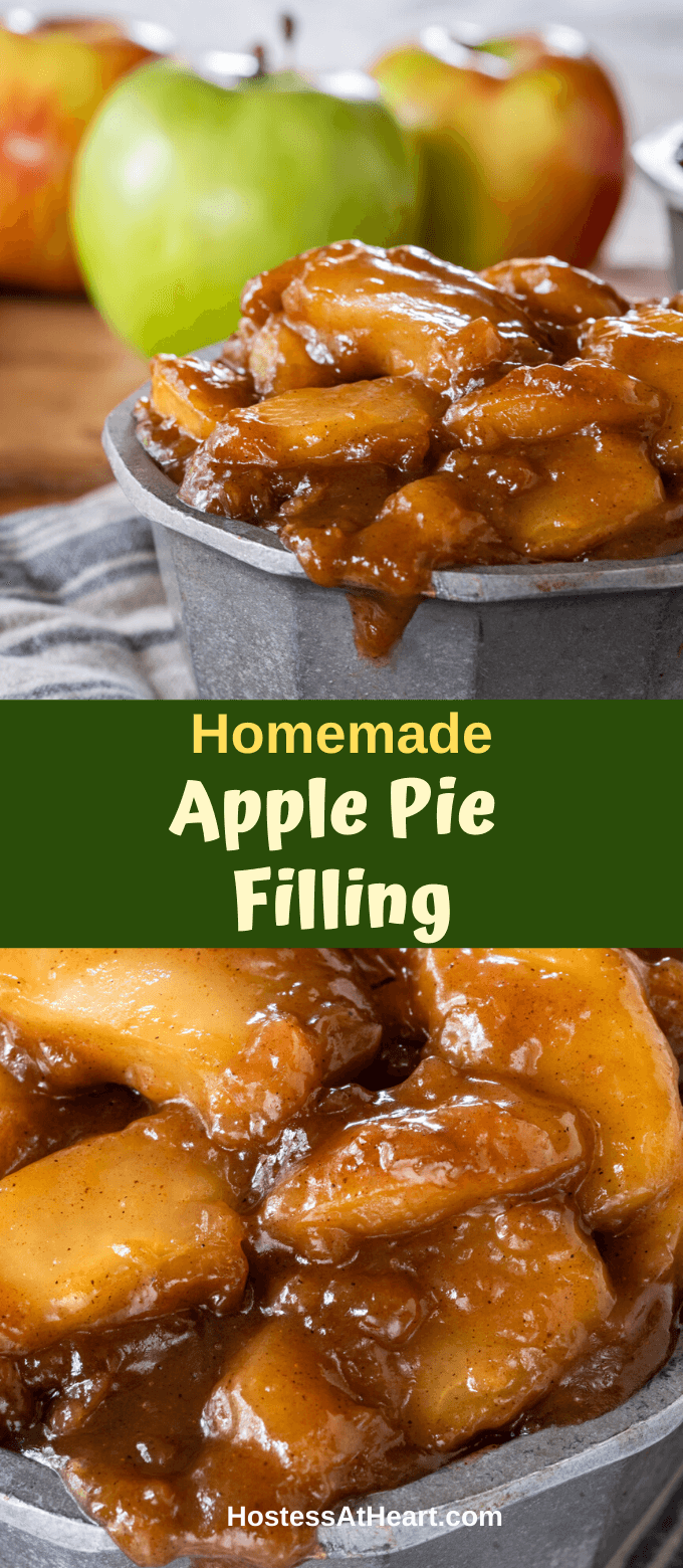 Homemade Apple Pie Filling Easy Stovetop Recipe Hostess At Heart