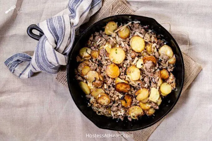 Easy Sausage and Potato Skillet - Our Oily House