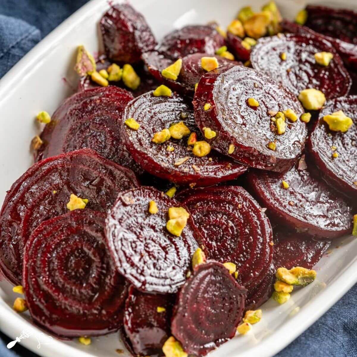 Easy Fresh Honey Roasted Beets with Pistachios - Hostess At Heart