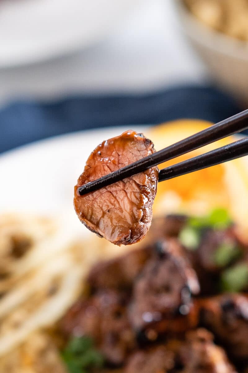 Grilled Lamb Kabobs - Asian Orange Glaze - Hostess At Heart