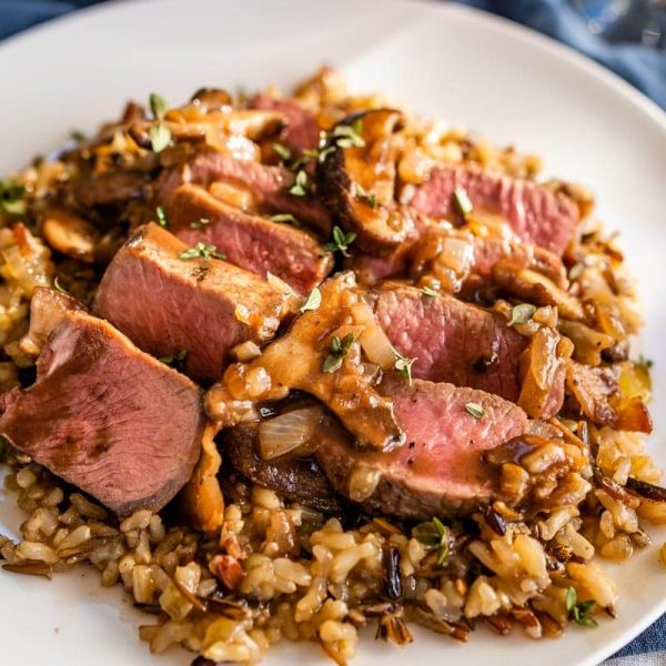 BaconWrapped Grilled Lamb Medallions (in Red Wine Sauce) Hostess At