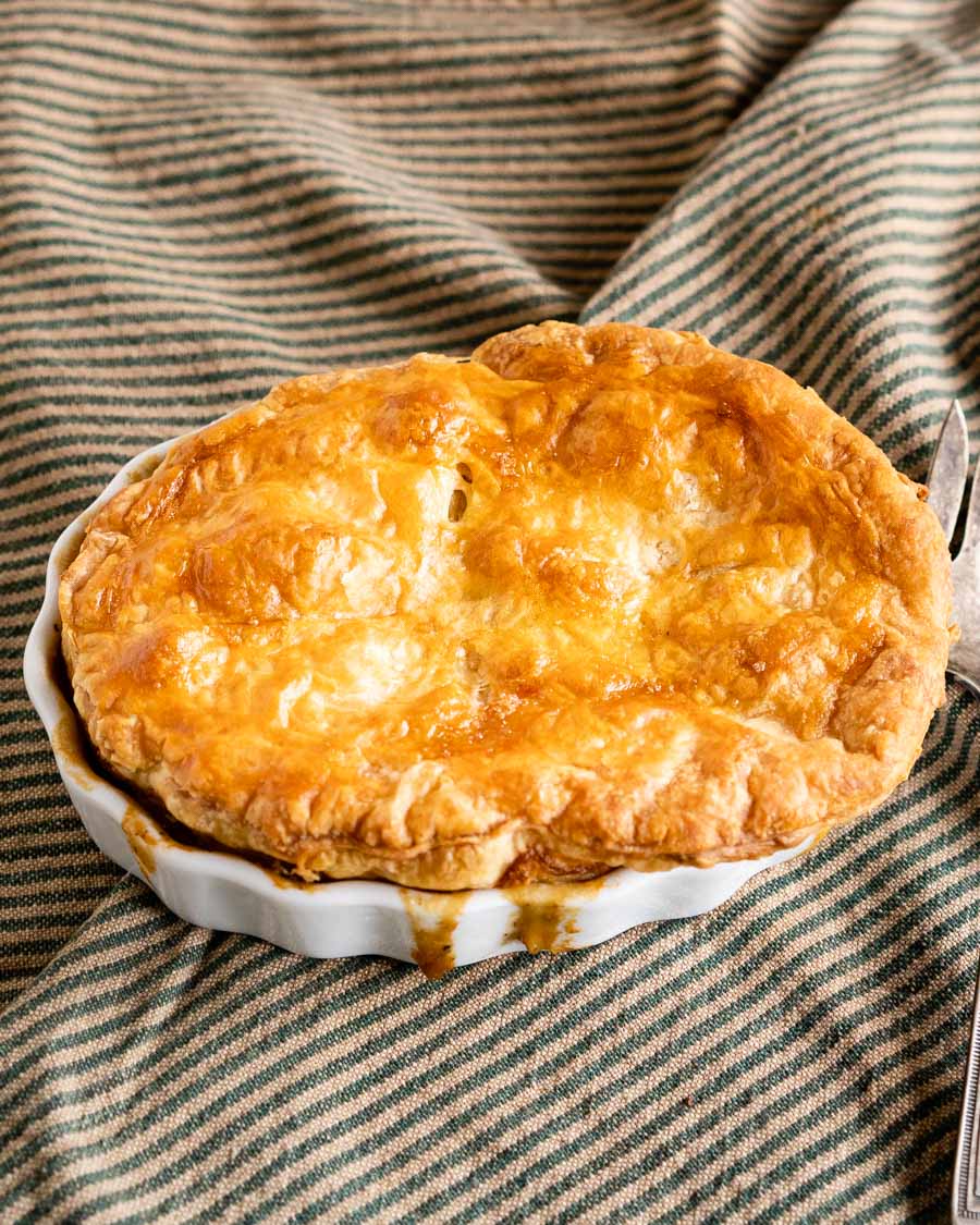 Easy Lamb Pot Pie with Puff Pastry Crust - Hostess At Heart