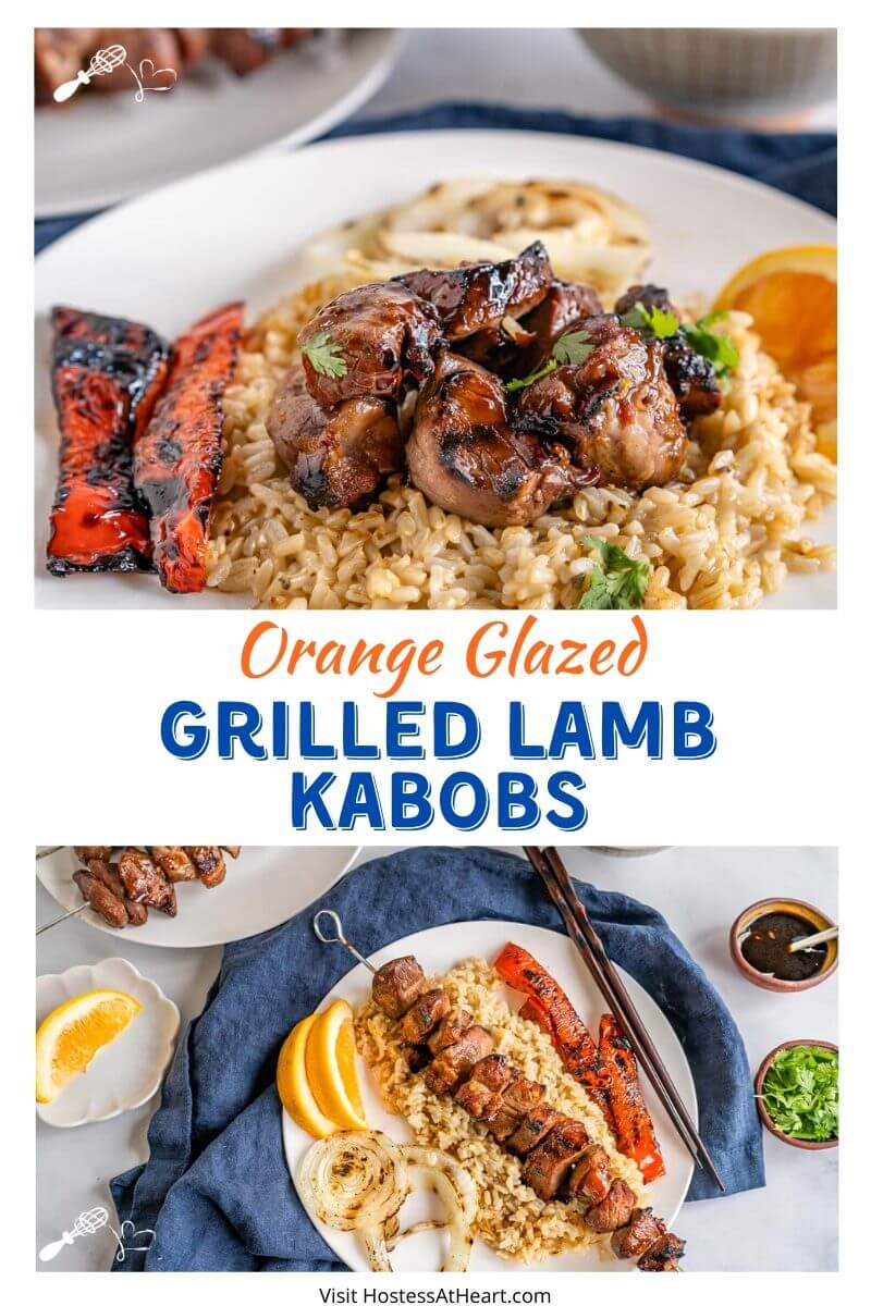 Grilled Lamb Kabobs - Asian Orange Glaze - Hostess At Heart