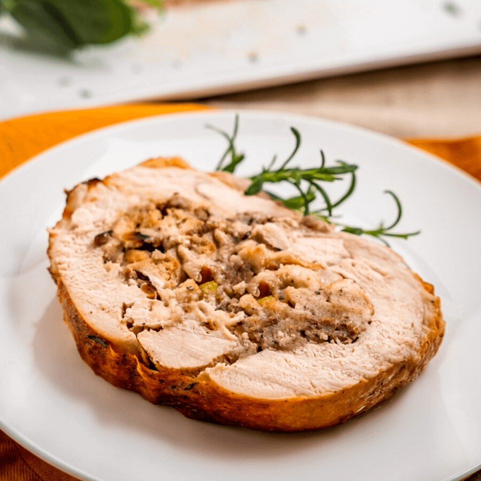 Roasted Turkey Roulade Recipe (Stuffed Turkey Roll) - Hostess At Heart