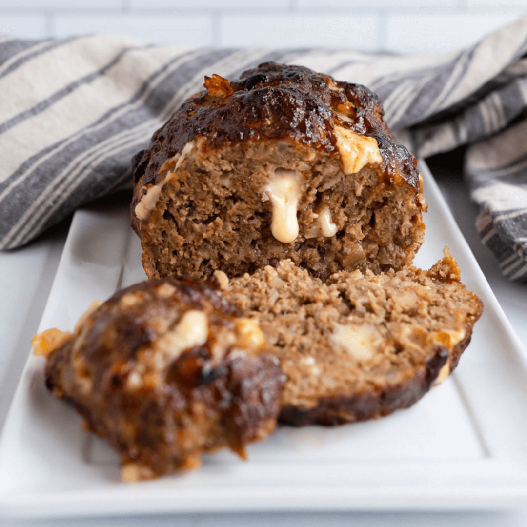 Cheese Stuffed Meatloaf With Beef & Pork - Hostess At Heart