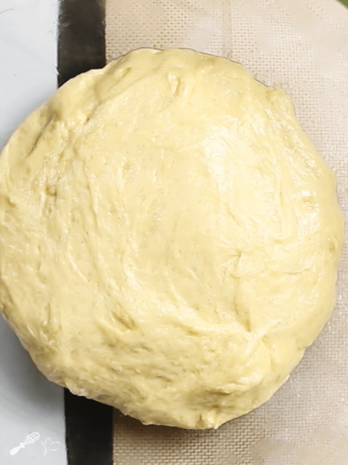 A ball of brioche dough
