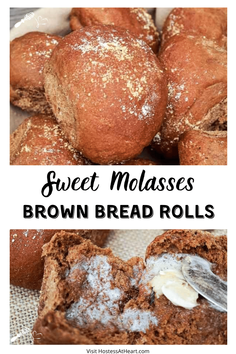 Sweet Molasses Brown Bread Rolls Recipe Hostess At Heart