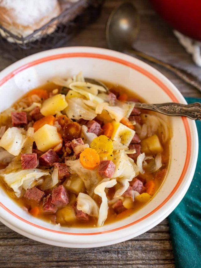 Corned Beef and Cabbage Soup Story - Hostess At Heart