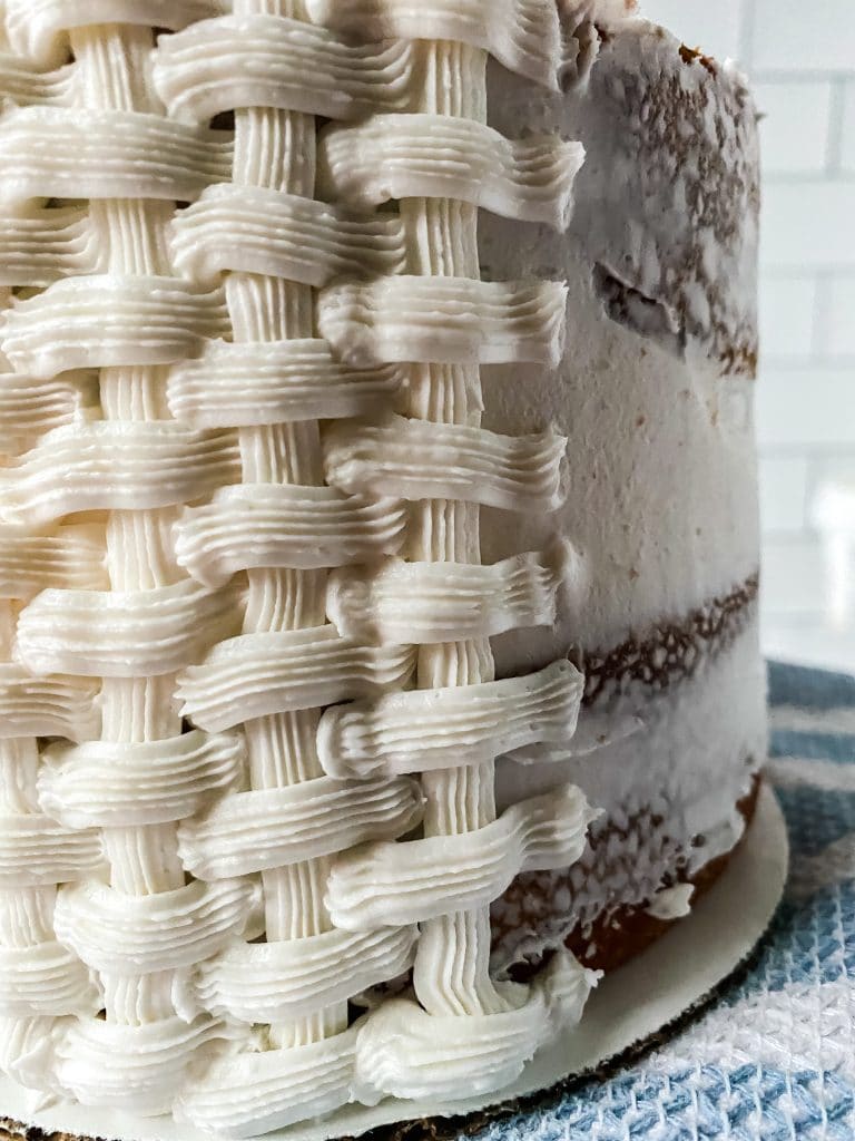 Basket Weave Cake Decoration - easy to make cake decoration - YouTube