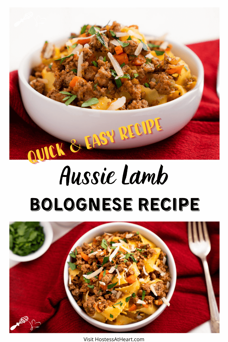 Ground Lamb Bolognese - 30-minute Recipe - Hostess At Heart