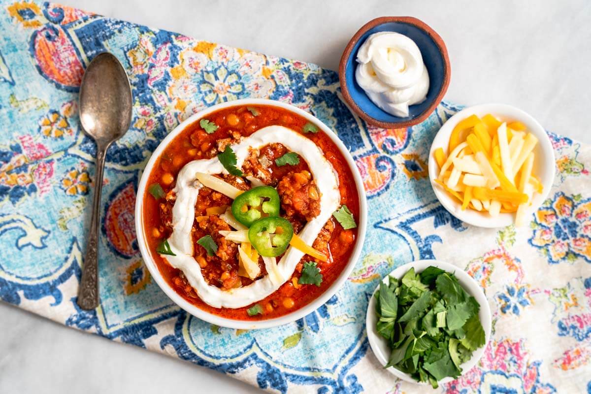 Lamb Lentil Chili (Instant Pot Recipe) - Hostess At Heart