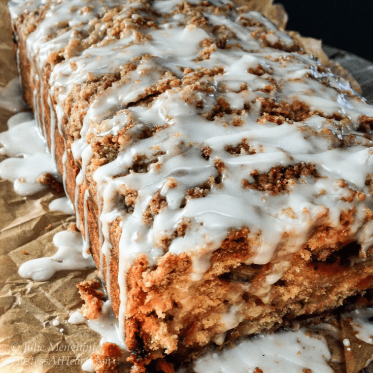 Strawberry Rhubarb Bread With Streusel Topping - Hostess At Heart