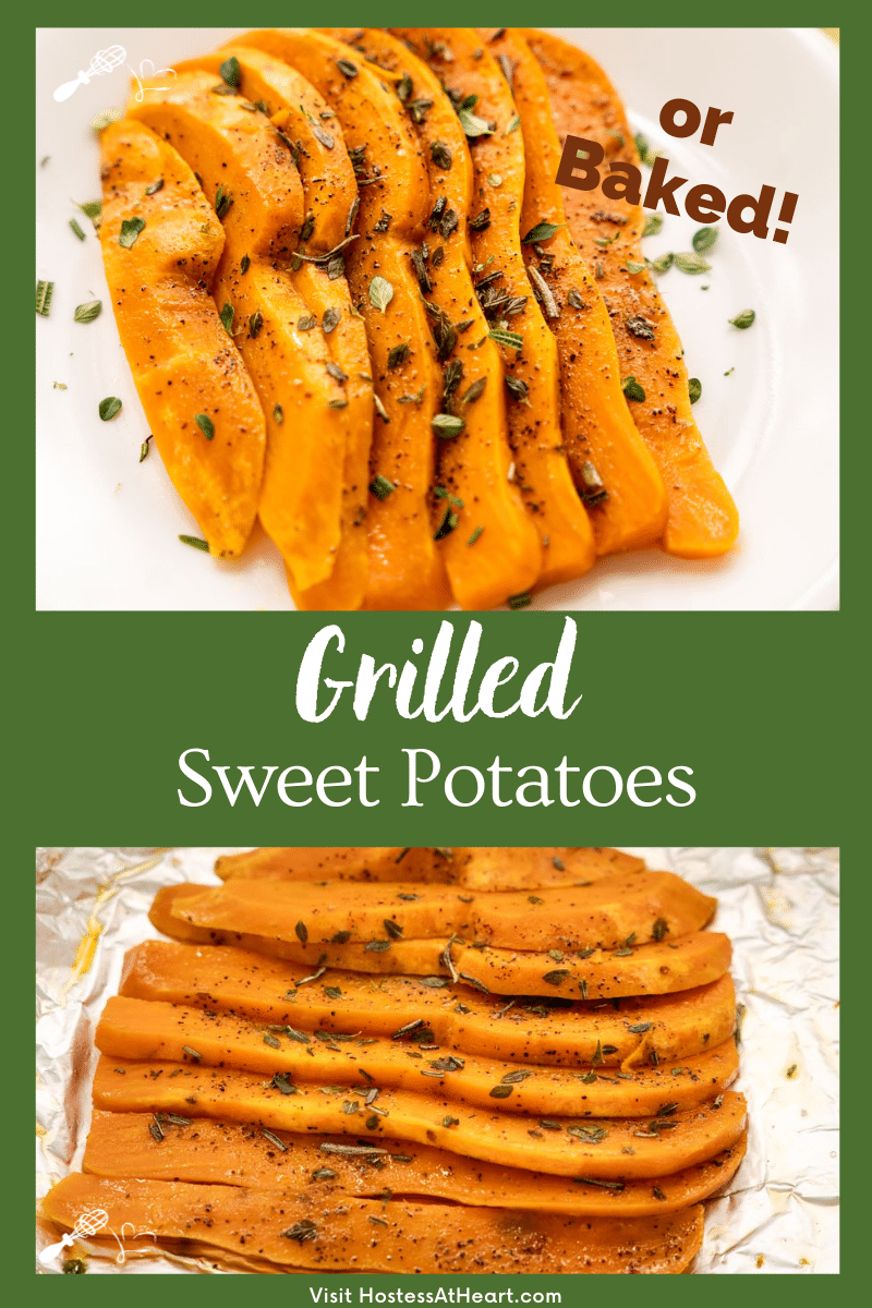 Easy Grilled Sweet Potatoes In Foil - Hostess At Heart