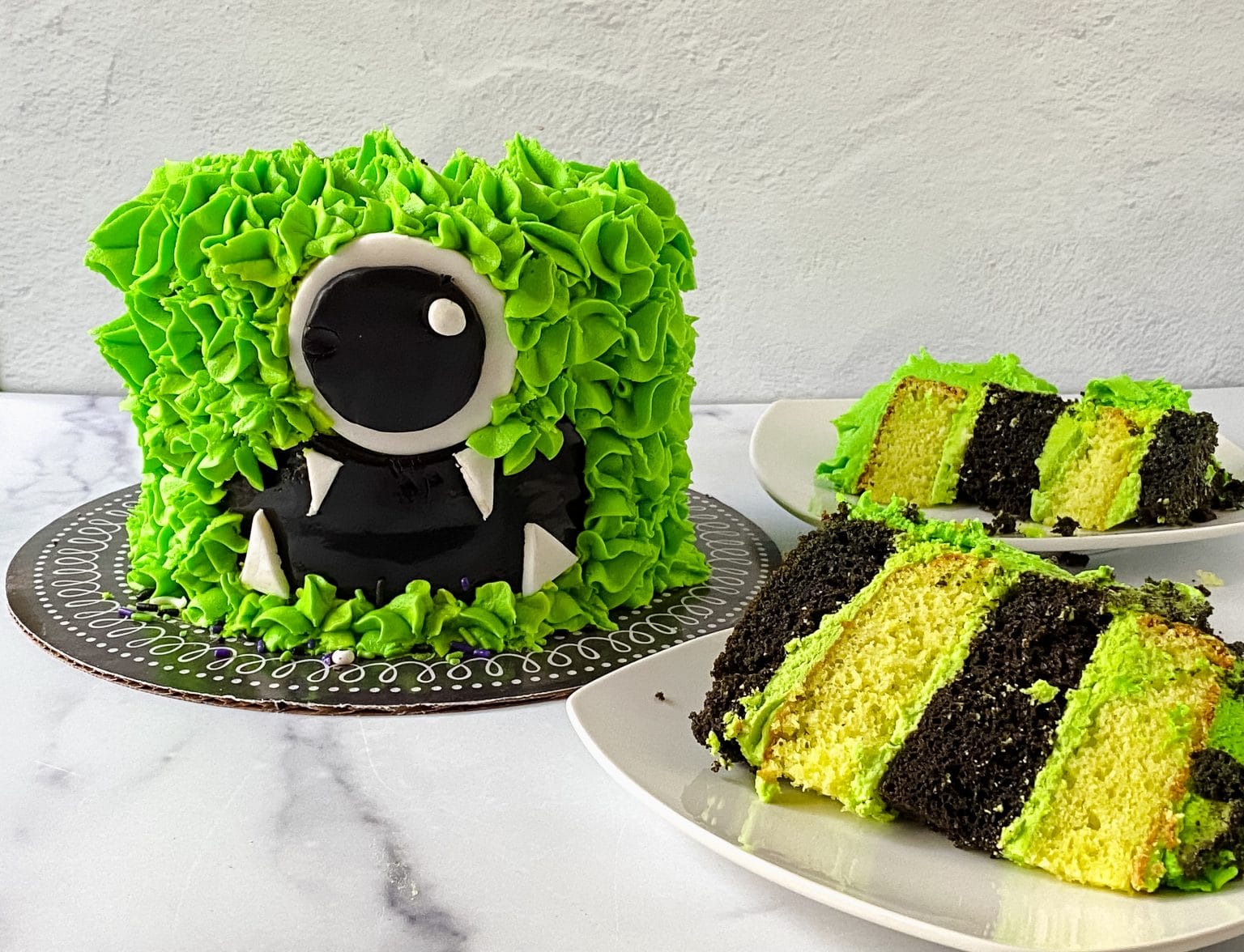 slices of cake.