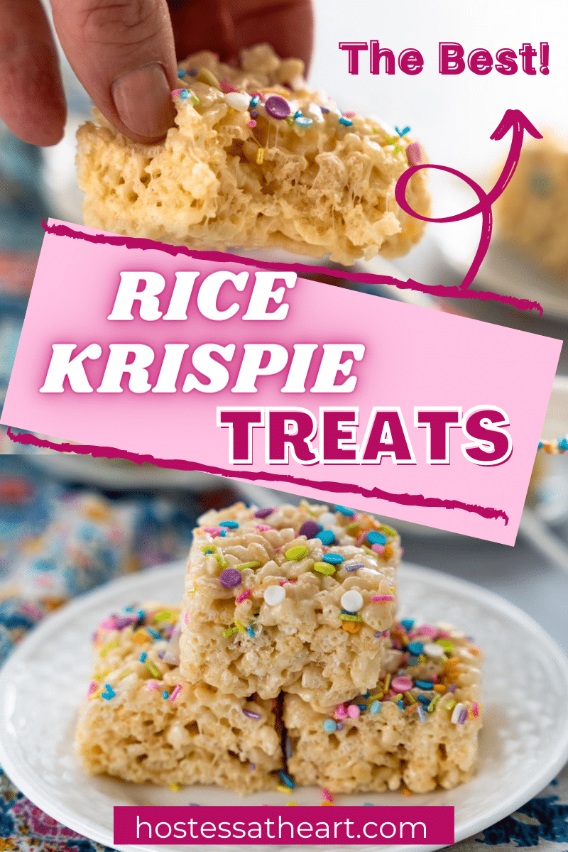 The Best Rice Krispie Treats Recipe - Hostess At Heart