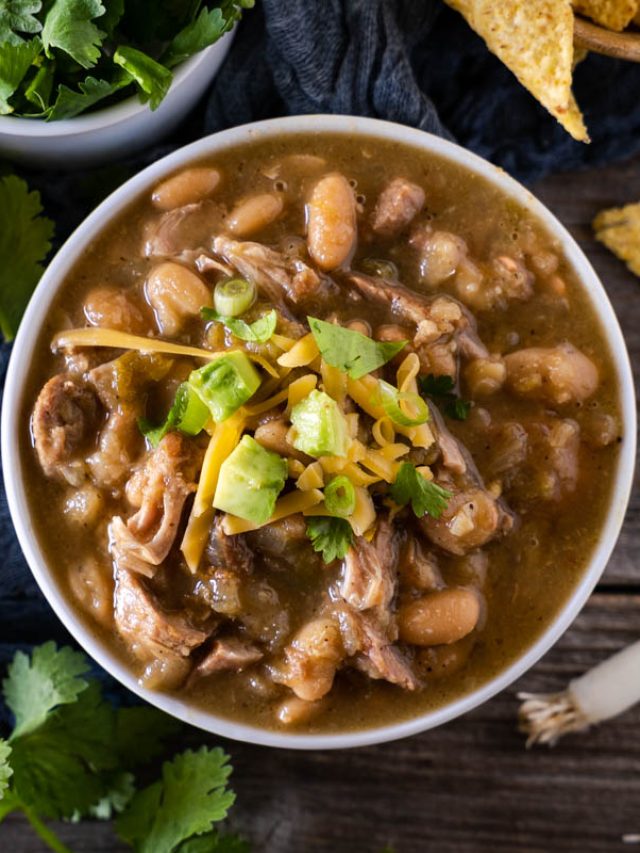Instant Pot Pork Green Chili with Beans