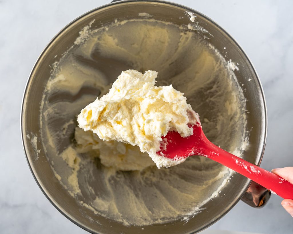 sugar and butter whipped together