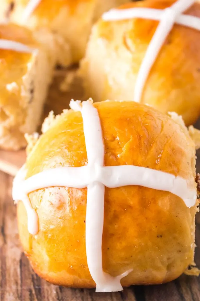 Closeup of Easter Bun