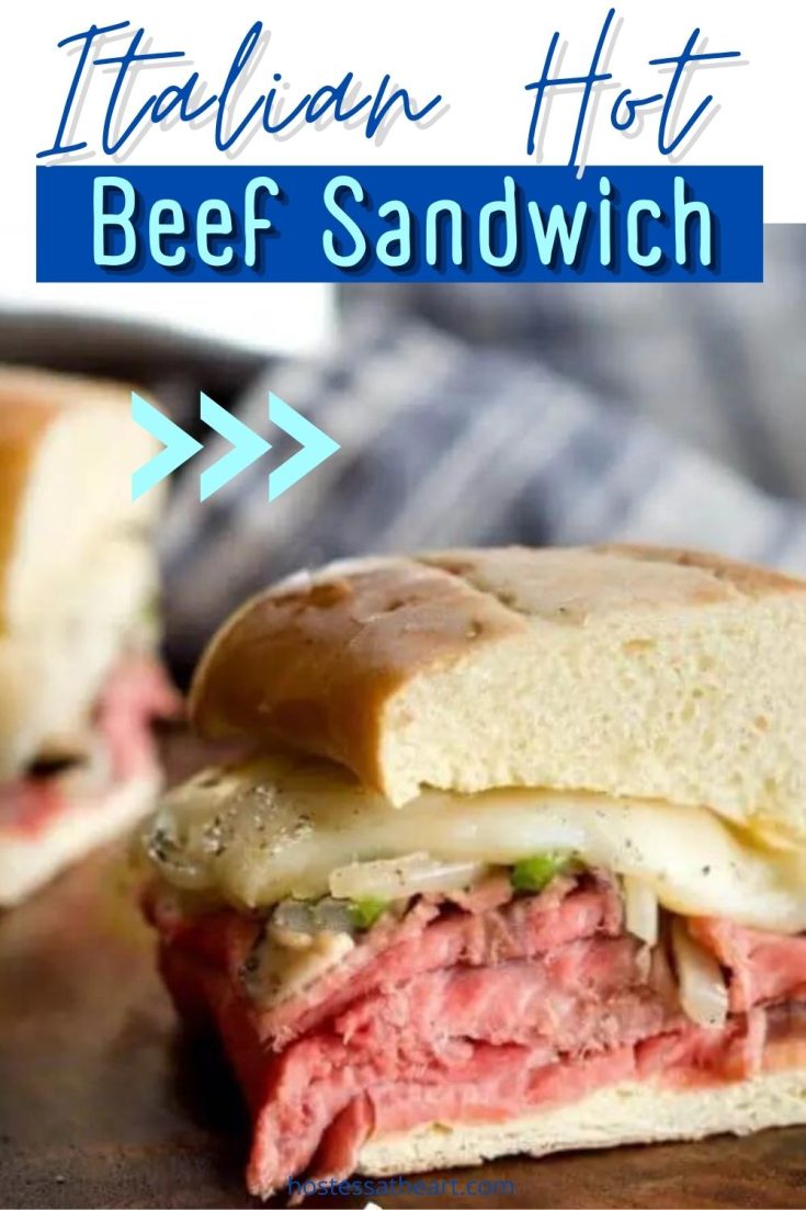 Italian Hot Beef Sandwich - Leftover Prime Rib Recipe - Hostess At Heart