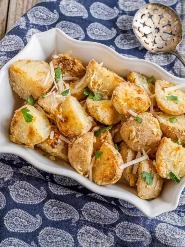 Crispy Parmesan Roasted Potatoes Story