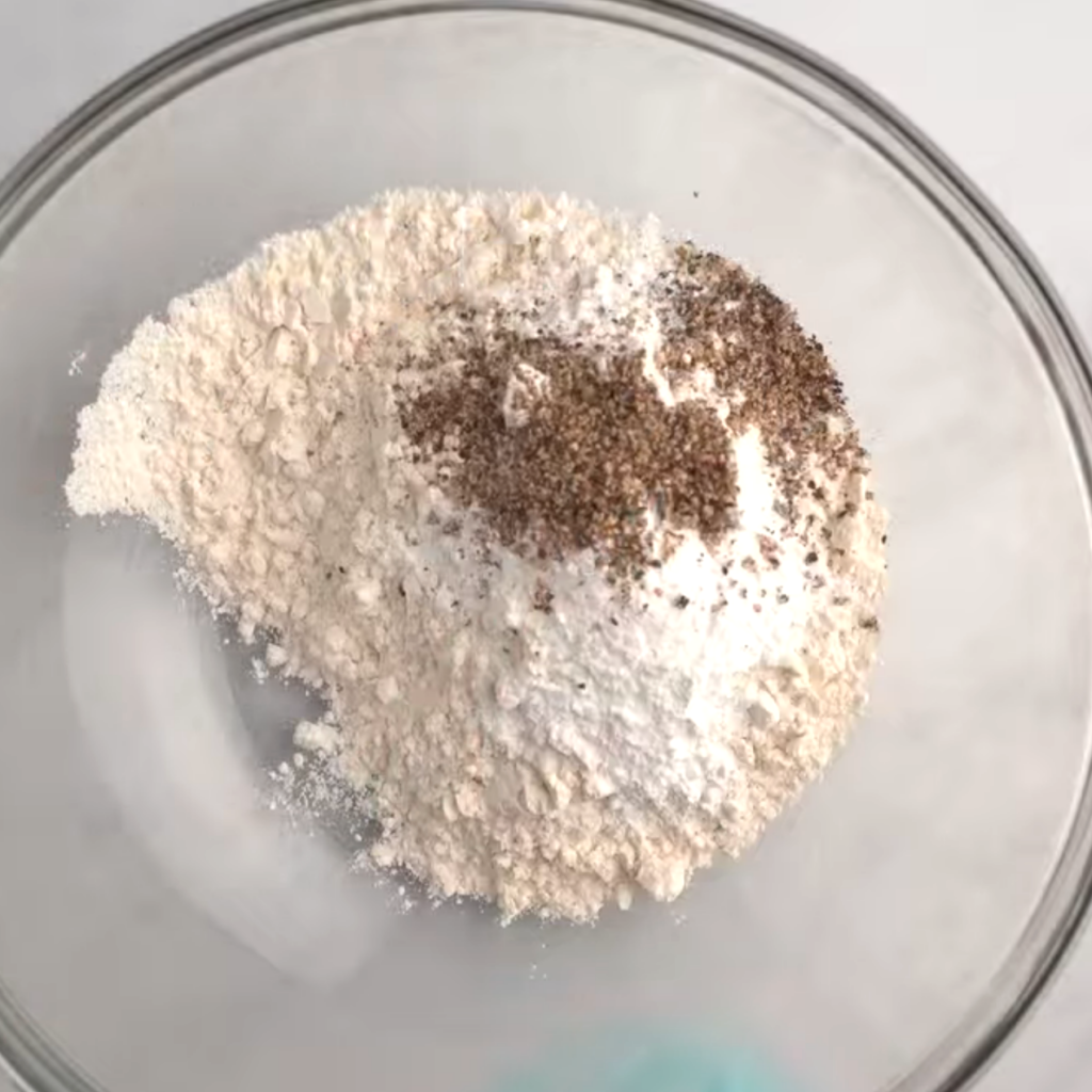 Dry ingredients combined in a bowl