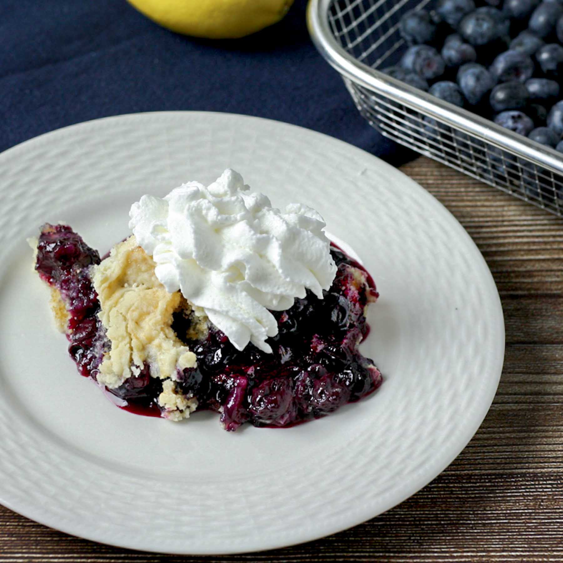 Blueberry Pineapple Dump Cake - Cupcakes and Cutlery