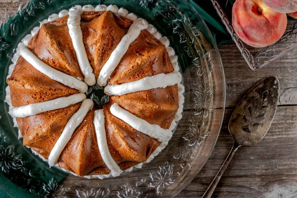 Peach Bundt Cake - A Paige of Positivity