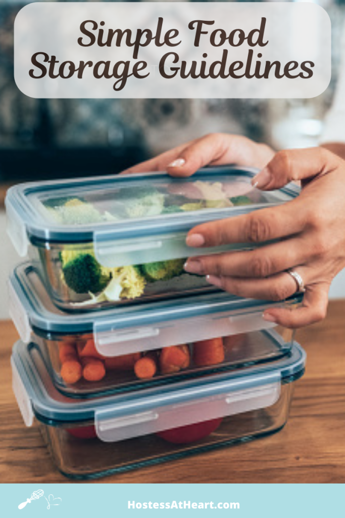 Containers of fresh vegetables