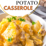 Easy Cheesy Potatoes Casserole with Real Potatoes - Hostess At Heart