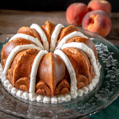 Peach Bundt Cake - A Paige of Positivity