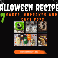 A collage of Halloween desserts for a cake cupcake and cake pop roundup