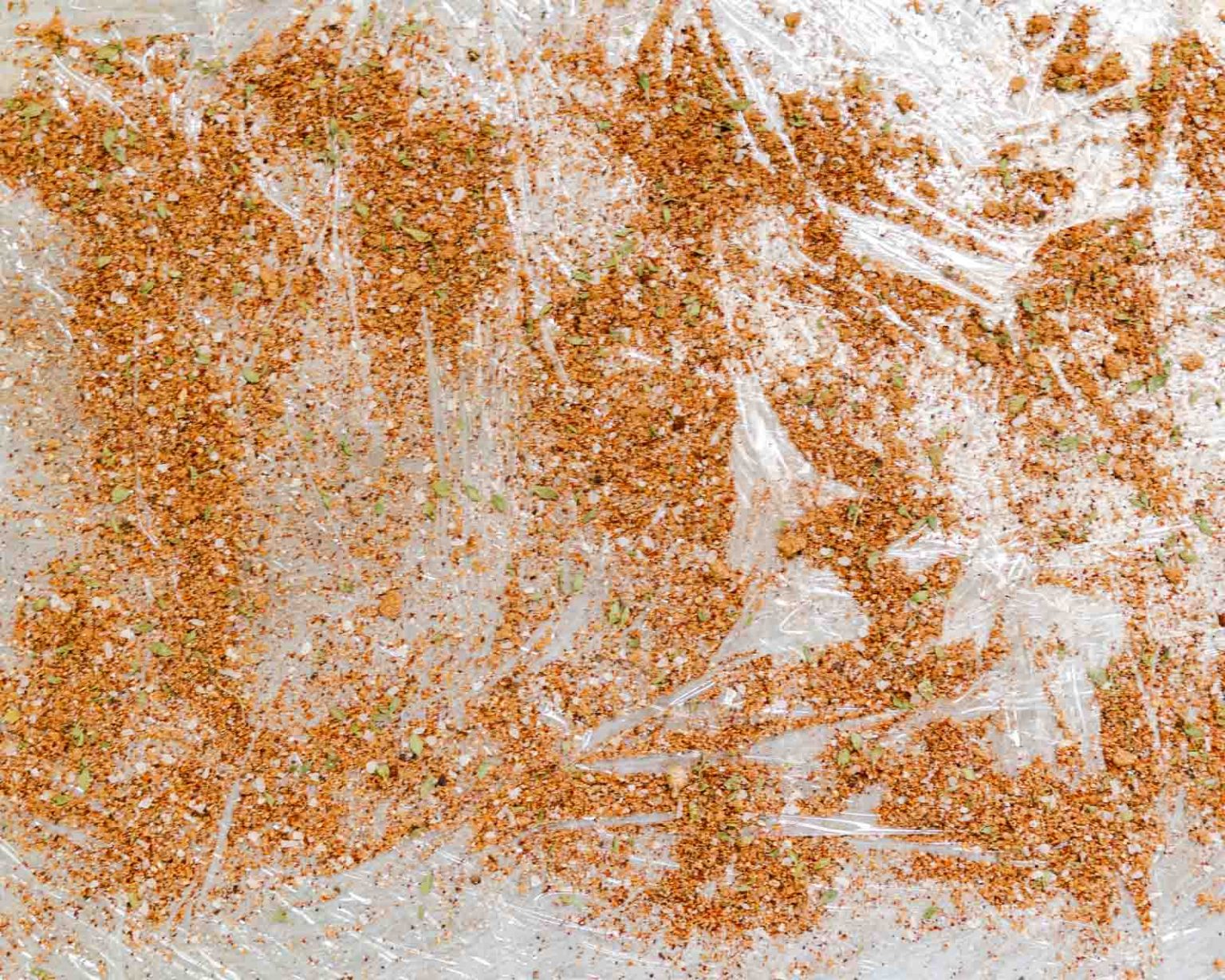 Dry Rub dusted baking sheet.