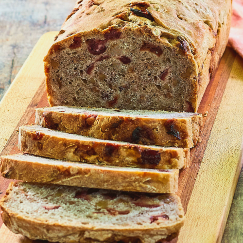 Cranberry Walnut Bread Recipe with Yeast Hostess At Heart