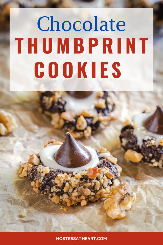 Chocolate Thumbprint Cookie Recipe with Hershey's Kisses