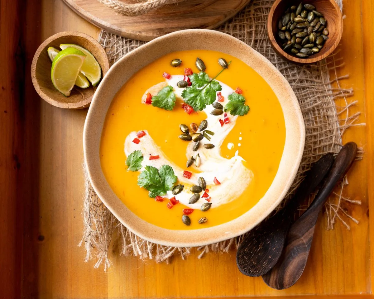 Easy Creamy Blender Thai Pumpkin Soup