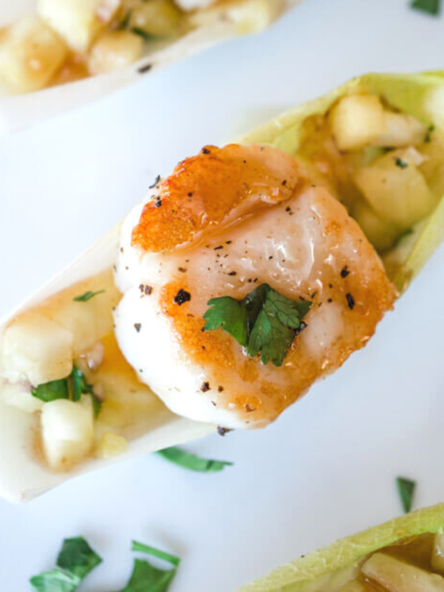Scallops with Pineapple Salsa Appetizer Story